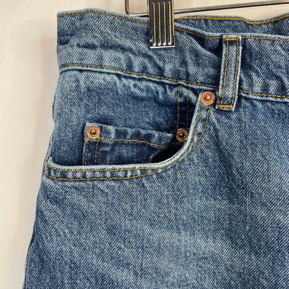 Mille Denim Brooke Mid Rise Slim Fit Jean Rigid Cotton Ankle Length Raw Hem 33 - Picture 4 of 14